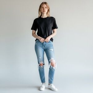 MOTHER The Super Stunner Ankle Jeans Ultra Distressed in Say Amen Again Sz 30